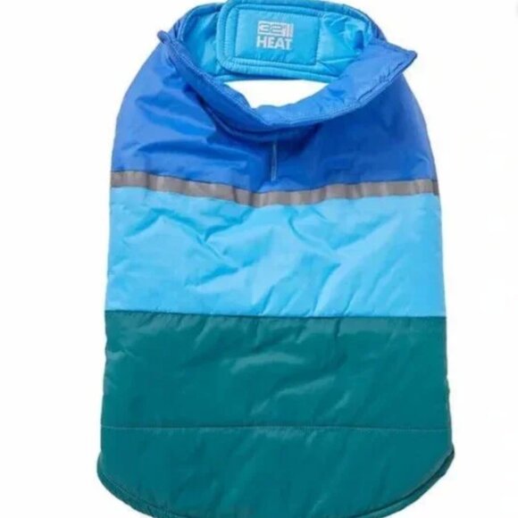 32 Degrees Dog Jacket Puffer Vest | Large | Color Block- Blue/Teal/Green - Picture 2 of 2